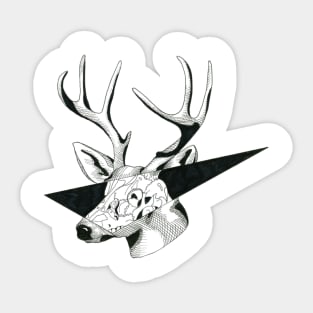Oh Deer White Sticker